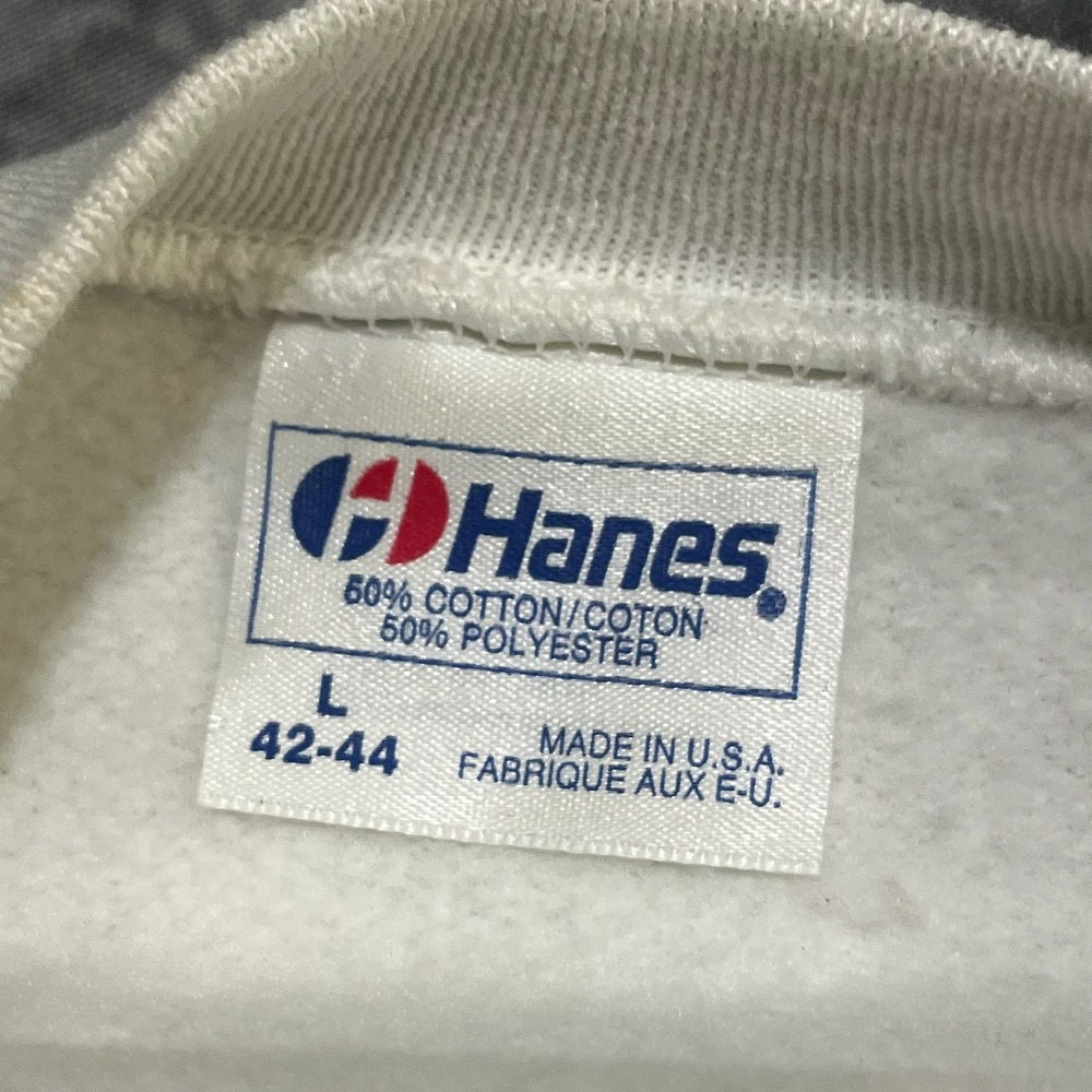 Vintage Operation Desert Shield Crewneck Sweatshirt Mens Large White Hanes 90s‎ - Picture 9 of 13